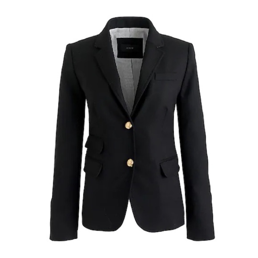 J Crew Black Original Schoolboy Blazer